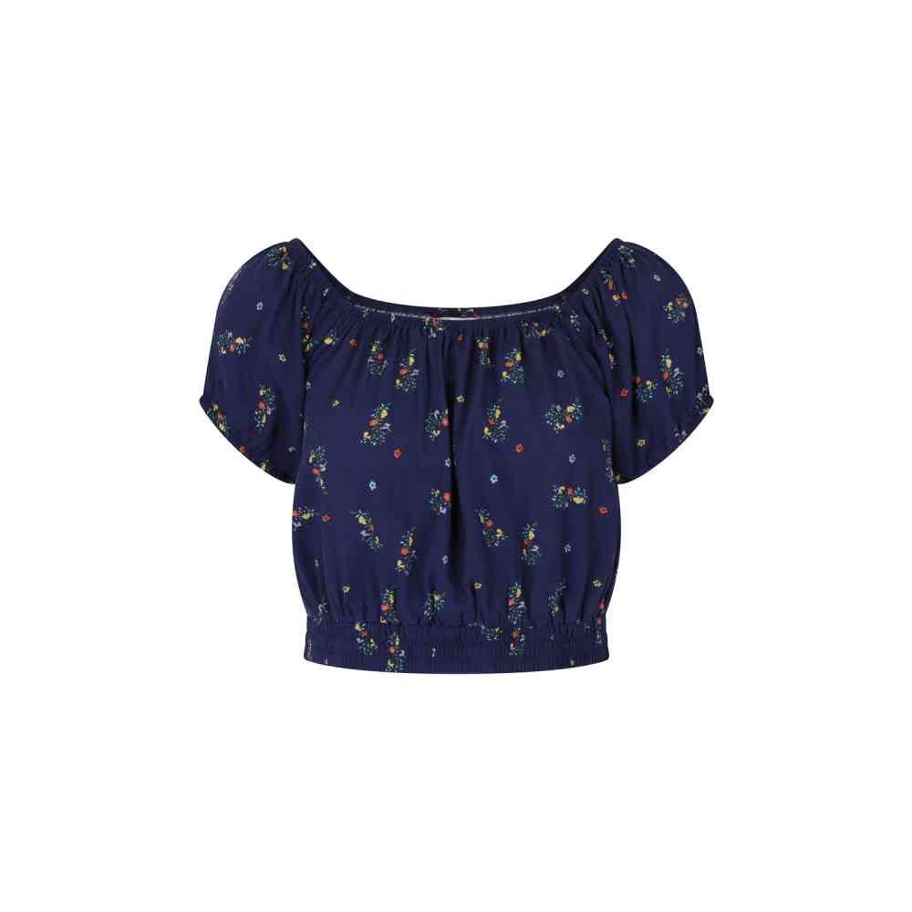 Dancing Days - SPRING SPRIG OFF SHOULDER Crop top - Bleu